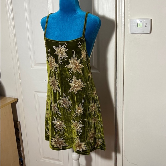 LENNI The Label sequin velvet Mini Dress Women’s Small - Picture 3 of 7